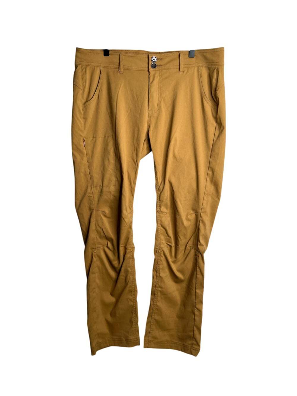 Prana Womens Halle Straight Leg Pant 14 Regular Earthbound Mustard Brown Hiking - Picture 2 of 10